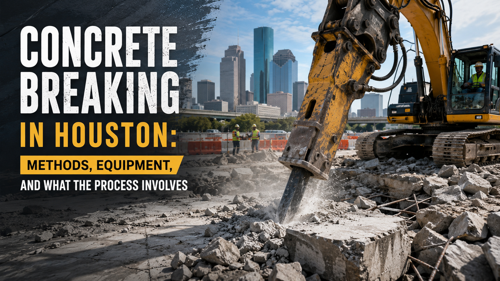 Concrete Breaking in Houston: Methods, Equipment, and What the Process Involves